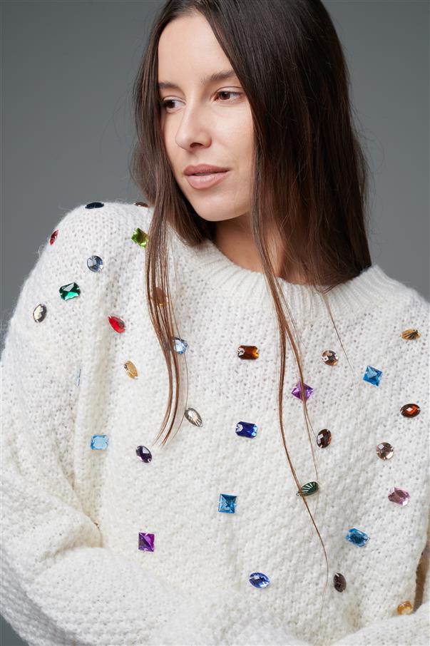 Sweater Wish con Piedras de Colores